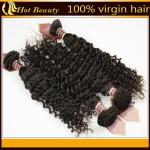 Brazilian Virgin Human Hair Extensions Brown , Remy Big Curl Hair