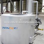 Gas Fired Graphite Crucible 300 to 1000 kg Industrial Aluminum Melting Furnace