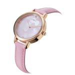 Colorful MOP Leather Strap Quartz Watch Flower Dial Minimalist Swiss Watch