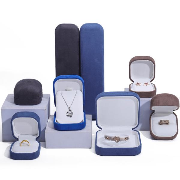 Buy cheap Velvet Material Jewelry Box for Customized Luxury Necklace Ring Earrings Storage Box from wholesalers