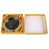 Buy cheap 110*110MM Stylish Gold Color Round Shape Die Casting Zinc Alloy Metal Pocket Ashtray from wholesalers