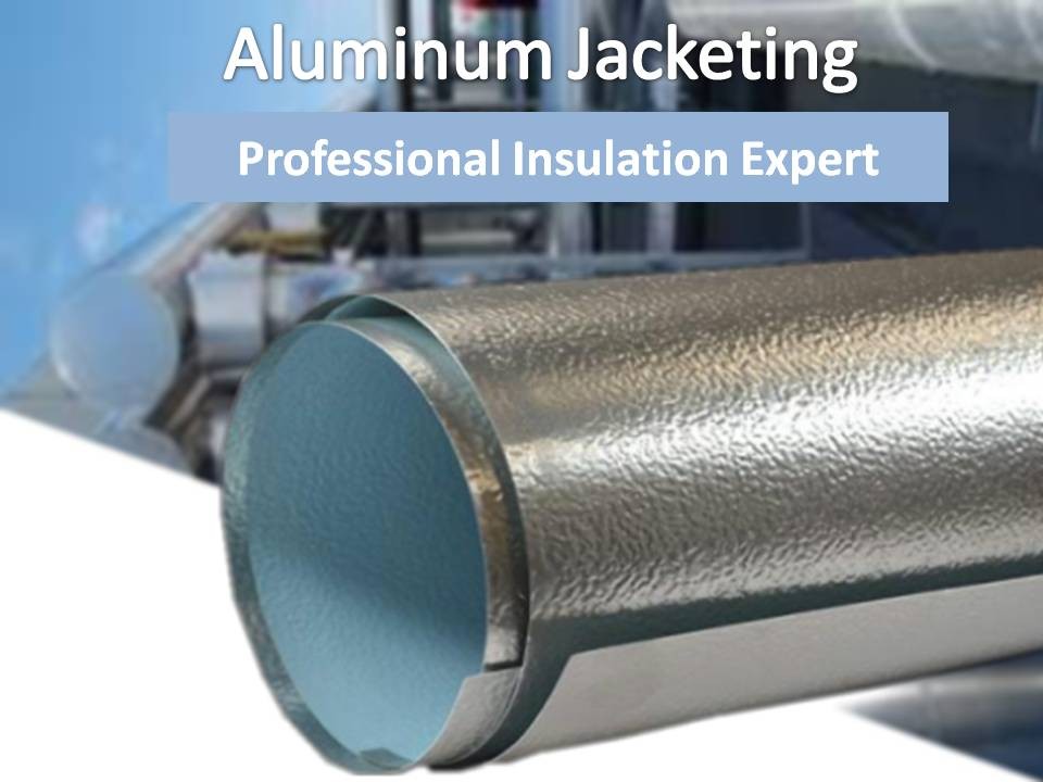 Stucco Heating Insulated Aluminum Roll Jacketing Thickness 0.3mm-1.0mm With Polysurlyn