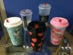 Wholesale disposable custom logo printed 500ml round IML container hot and cold