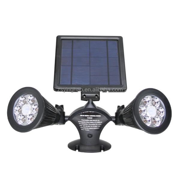 Buy cheap 12LEDs 20-600Lumen Solar Motion Sensor Spotlight Dual Head Solar Spotlight from wholesalers