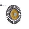 Buy cheap 4 Inch Twisted Knotted Wire Brush For Polishing Custom Color Crimped Wire Wheel Brush Metal High Tensile Polishing Steel from wholesalers