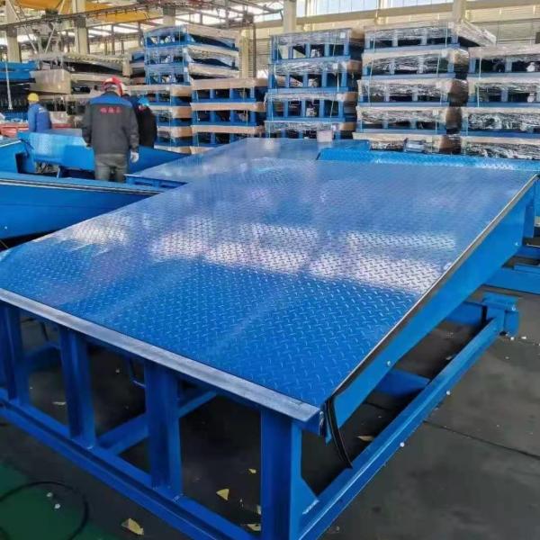 Buy cheap Logistic Park High Volume Hydraulic Driving Loading Dock Leveler Heavy Duty Steel Aluminium Bumper Fixed Truck Dock from wholesalers