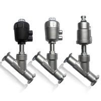Buy cheap Tri-Clamp Ends Pneumatic Actuator Angle Seat Valve with Stainless Steel 304 product