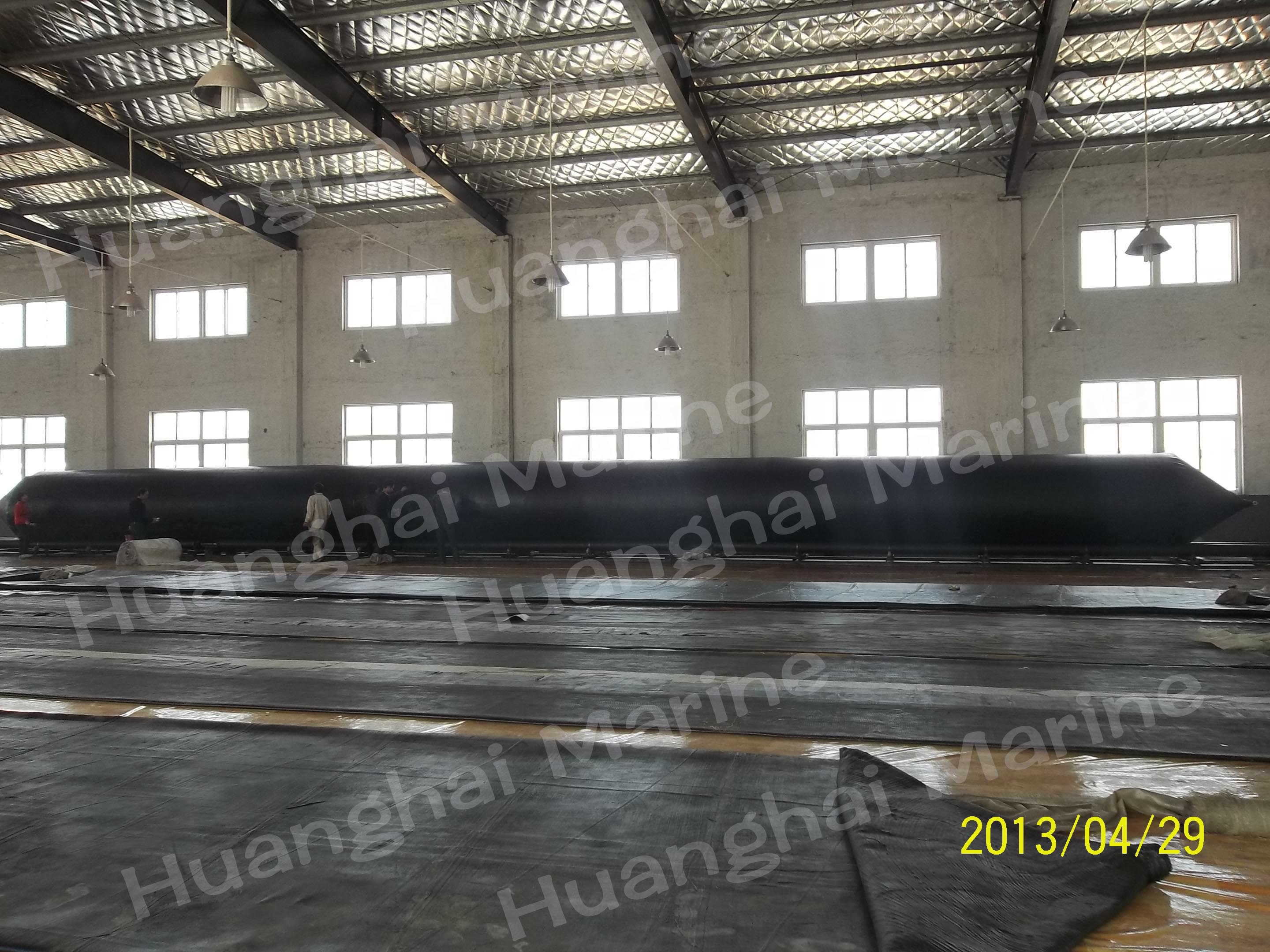 Inflatable Marine Airbag used for ship launching and hauling out, salvage, and pontoon