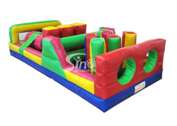 Buy cheap 9m Long Kids Energy Challenge Inflatable Obstacle Course Pvc Tarpaulin From Sino Inflatables from wholesalers
