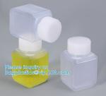 Wide-Mouth Chemical Dry Powder Bottle Reagent Bottle Square Chemical Plastic