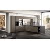 Buy cheap Classic Modern Grey Kitchen Cabinets Customized Fitted Kitchen Cabinet With Bar Table from wholesalers