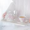 Buy cheap Customizable Vintage Purple Ceramic Design Espresso Mug Tea Cup Saucer Set Ceramic Coffee Mug from wholesalers