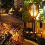 New Solar Lights 96led Flame Fire Torch Torch Light Outdoor Garden Grass Light