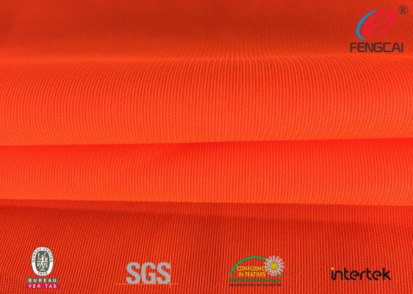 Buy cheap Safety Vest Orange Reflective Fabric Fluorescent Material Fabric For Garment from wholesalers