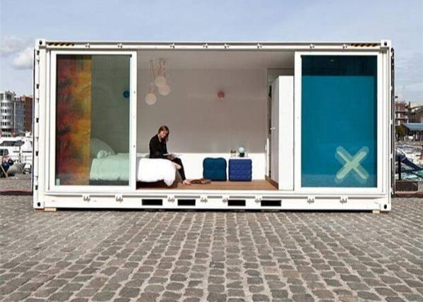 Buy cheap Household Two Doors 20gp Prefab Shipping Container House from wholesalers