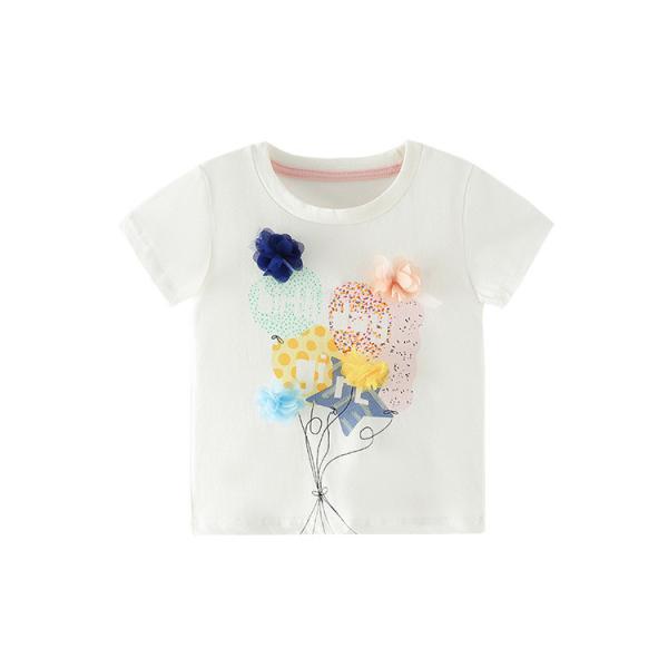 Buy cheap 100cm Toddler Short Sleeve Loose Tops Cotton Round Neck T Shirt Sports from wholesalers