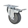 Buy cheap medium duty 5" thread grey TPR caste, 125mm TPR castors,Rueda from wholesalers