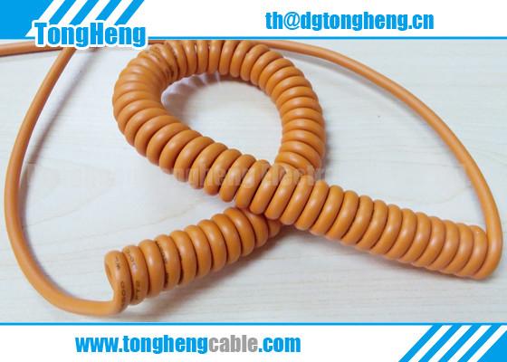 Buy cheap Fire Retardant Reinforced Polyester Coated Customized Spiral Cable from wholesalers