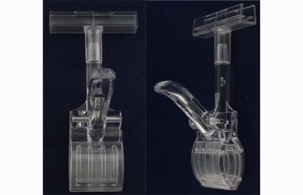 Buy cheap Retail Display Stand Price Tag Holder Clip , Clear Shelf Clips Plastic from wholesalers