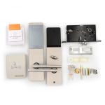 Silver Smart Hotel Room Door Lock Swiping Card Software Bluetooth Optional