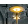 Buy cheap Modern Simple Indoor Led Bedside Hotel Gold Small Glass Table Lamp from wholesalers