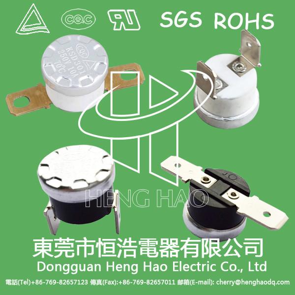 Buy cheap KSD301 heating thermostat,KSD301 thermal cutout from wholesalers