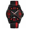 Buy cheap Casual Large Dial Mens Wrist Watches Quartz Movement Zinc Alloy Silicone Strap from wholesalers