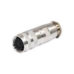 10A M16 200V Metal Screw Assembly Connector 2P 3P 4P Female Straight