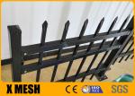 6'' Picket Top Security Metal Fencing Pvc Coated ASTM F2589