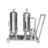 Buy cheap Sanitary Grade 304/316 Stainless Steel Movable Filter Housing 10/20 Inch Cartridge Filter Machine Wine Filtration System from wholesalers