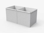 Military Use Hesco Bastion Barrier System Square Hole Shape Easy Assembly