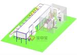 Project For Hanging Transport Powder Coating Line In Metal Factory