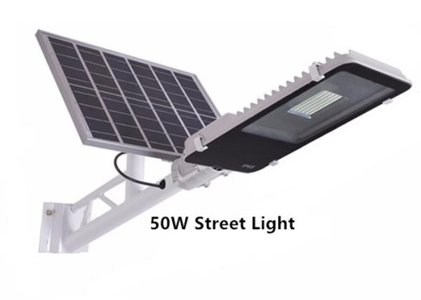 Buy cheap Smart Solar Powered Outdoor Street Lights 50W Light Control For Road Yard from wholesalers