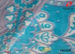 Floral Print Burnout Minky Plush Fabric 100% Polyester Velvet Fabric For Home