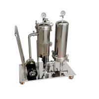 Buy cheap Round Stainless Steel Multi Cartridge Filter Housing Tandem product