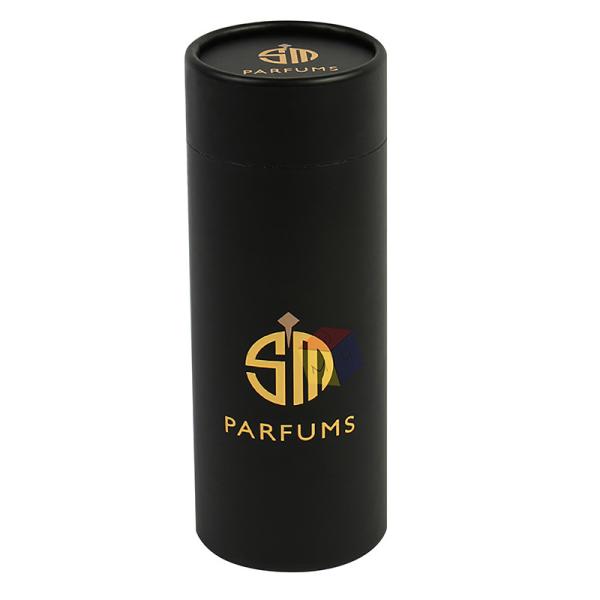 Buy cheap Black Cardboard Essential Oil Paper Box Cylinder Paper Custom Cosmetic Tubes from wholesalers