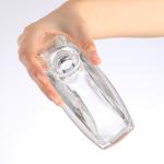 Hot Flat Glass Wine Bottle with Screw Cap Capacity 200ml/300ml/500ml/750ml