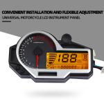 LCD Motorcycle Digital Speedometer , DC 8-12V Universal Motorcycle Odometer