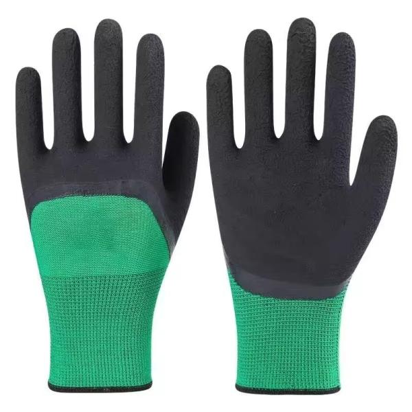 Buy cheap Nitrile Coated Nylon / Polyester Safety Gloves En388 4131 Standard Safety Hand Work Gloves from wholesalers