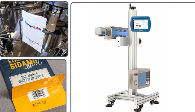 Buy cheap CL500B CO2 Flying Laser Marking Machine Aluminum Automatic Sandblasting product