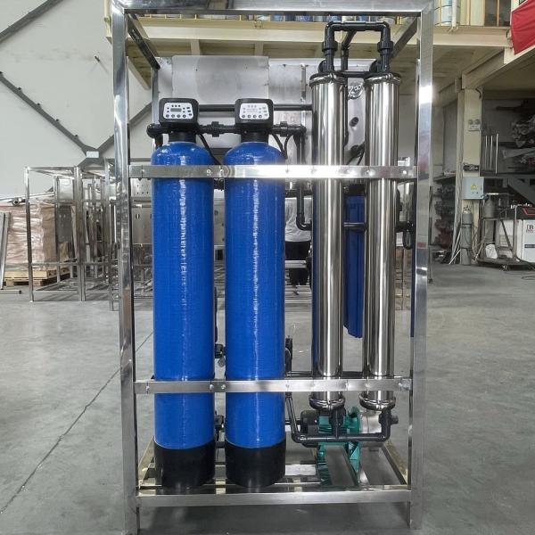 Buy cheap 0.5 Tons Double Stage Reverse Osmosis Water Treatment Equipment With Blue Jar Color from wholesalers
