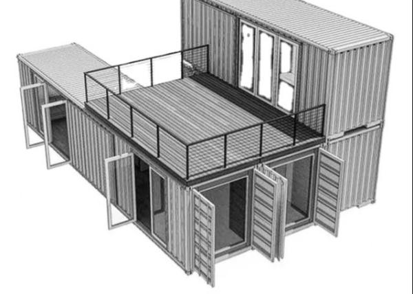 Buy cheap 20GP Villa Luxury Balcony Modular Shipping Container House from wholesalers