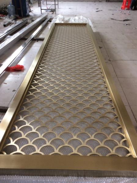 Buy cheap Colored Metal Laser Cut Panels stainless steel partitions For Sunshades Louver Window Screen 201 304 316 from wholesalers