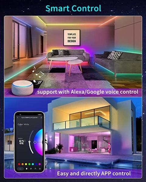 Buy cheap Waterproof Smart Wifi LED Strip Lights Wireless App Remote Control from wholesalers