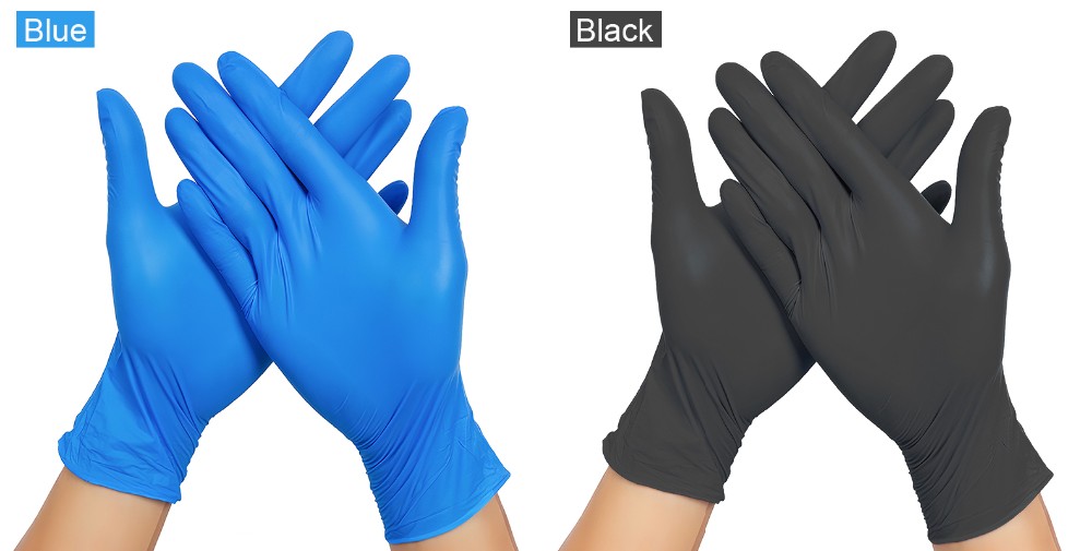 Strong Versatility Disposable Medical Gloves Nitrile Material No Allergies