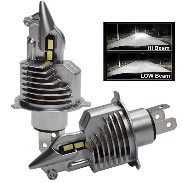 Buy cheap JALN7 Car Led Headlight H4 60/55W 12000LM 6500K High Beam Low Beam Bulb 12V White Motorcycle Head Lamp from wholesalers