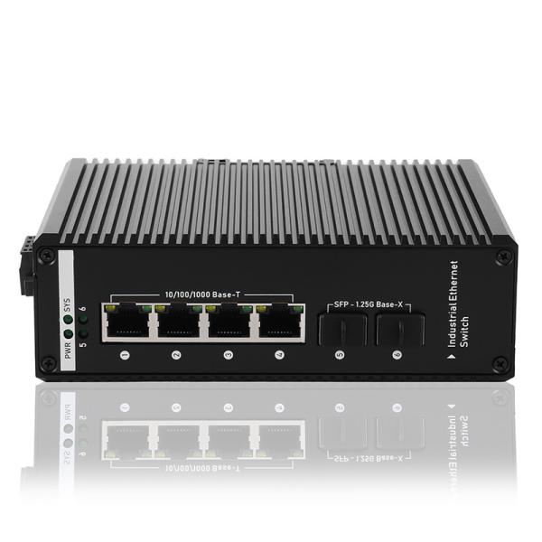 Buy cheap IEEE 802.3af/At Industrial Network Switch Poe 2 SFP Port 4 POE Port from wholesalers