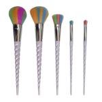 Buy cheap 5PCS Cosmetic Makeup Brush Set Personalized Colorful Synthetic Hair Plastic from wholesalers
