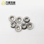 M7 Self Locking Flange Nut , ANSI Galvanized Hex Flange Lock Nut