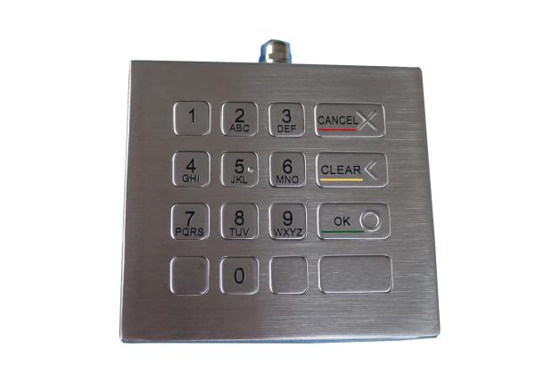 Buy cheap Desktop IK09 Vandal Proof Keypad Brushed Metal RS232 With 16 Keys from wholesalers